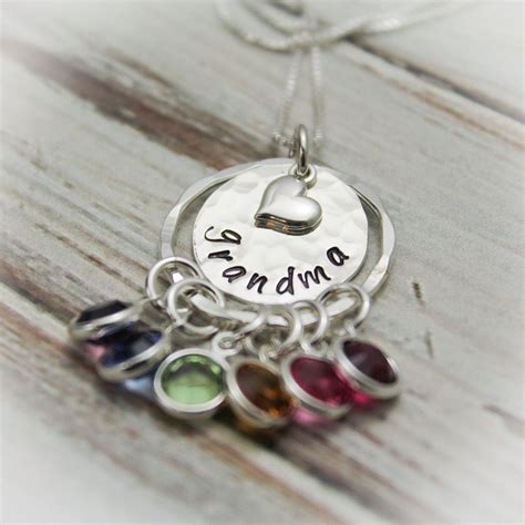 etsy grandma necklace|grandmother's necklace birthstones and names.